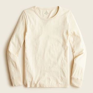 NWT J.Crew Vintage Cotton Crewneck Long-Sleeve T-Shirt